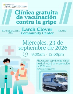 Tracy Flu Clinic Flyer in Spanish