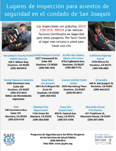 image-2 car seat check up location list image Spanish